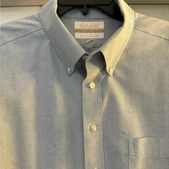 Gold Label Roundtree & Yorke Non-Iron Long Sleeve Button Down Shirt - Picture 2 of 7